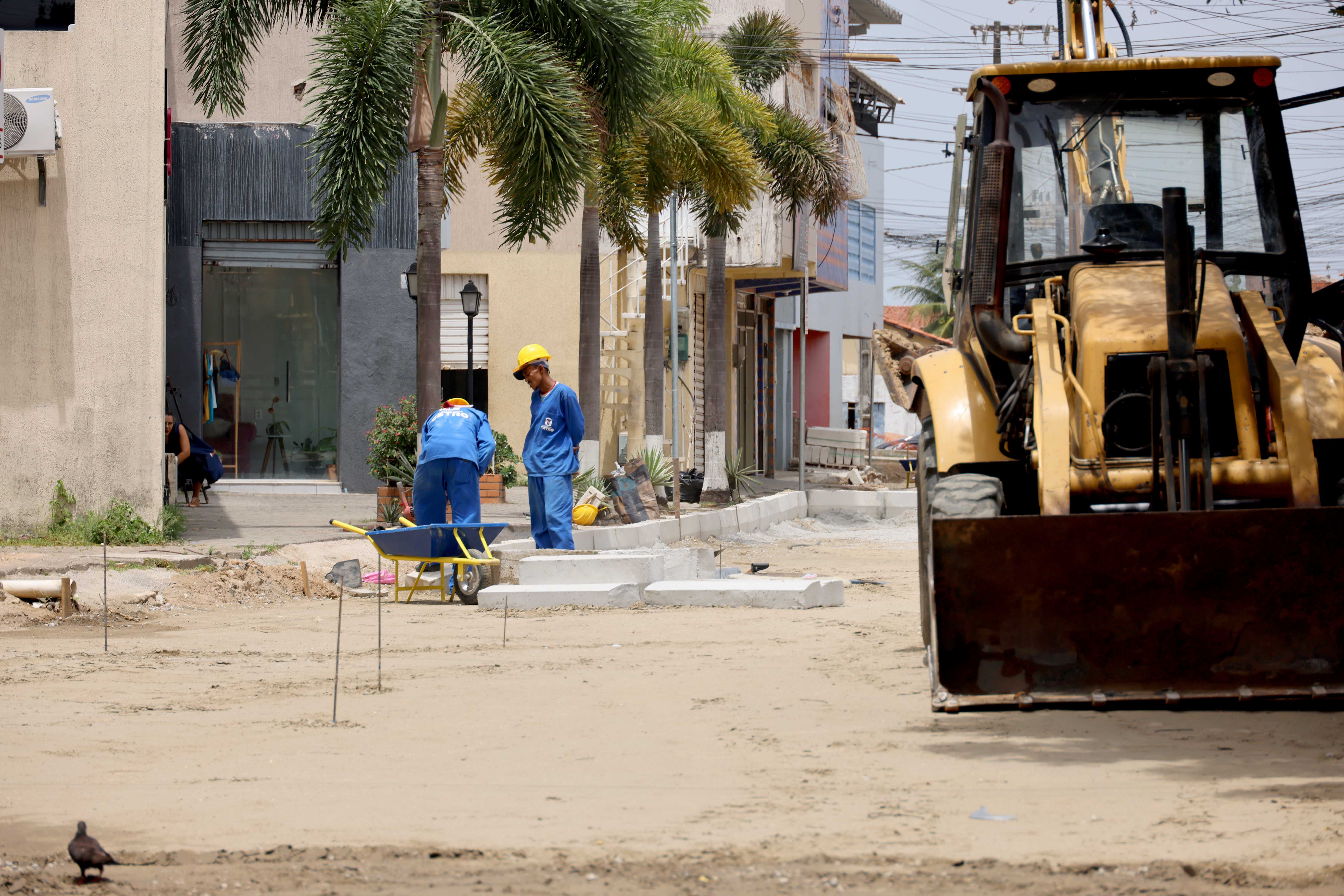 rua em obras